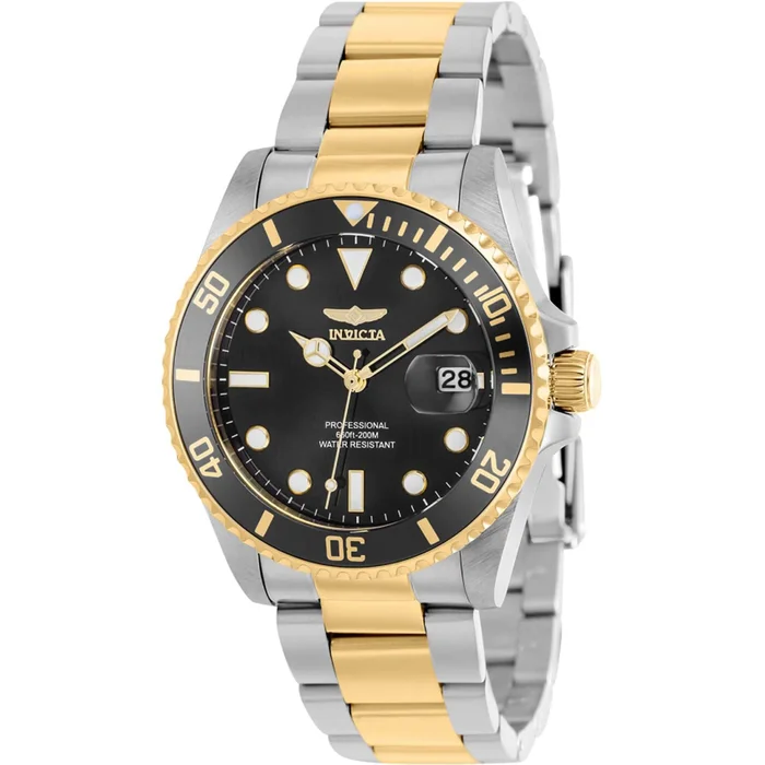 Invicta Women’s Watch – Pro Diver Quartz Black Dial Bracelet Rotating Bezel | 37152