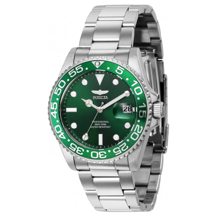 Invicta Women’s Watch – Pro Diver Quartz Green Rotating Bezel Bracelet | 36531