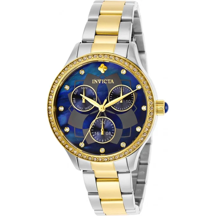 Invicta Women’s Watch – Wildflower Blue Oyster Dial Two Tone Bracelet | 29101