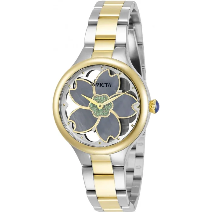 Invicta Women’s Watch – Wildflower Quartz Mother of Pearl Dial TT Steel Case | 32086