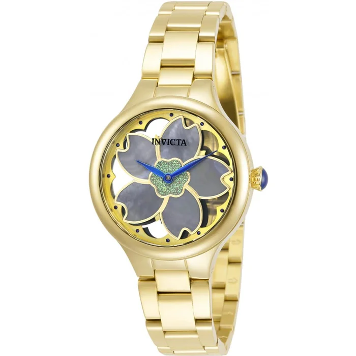 Invicta Women’s Watch – Wildflower Yellow Gold Case Stainless Steel Bracelet | 32083