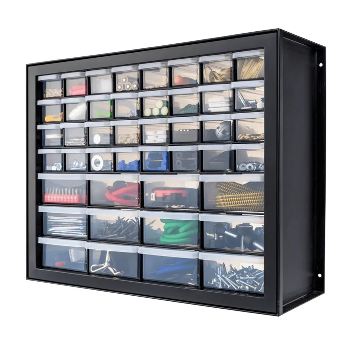 IRIS USA 44 Drawer Parts and Hardware Cabinet, Black