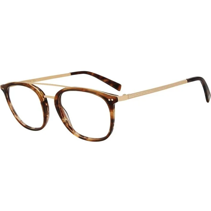 John Varvatos Men’s Eyeglasses – Brown Aviator Full-Rim Frame | JOHN VARVATOS V378 BRO