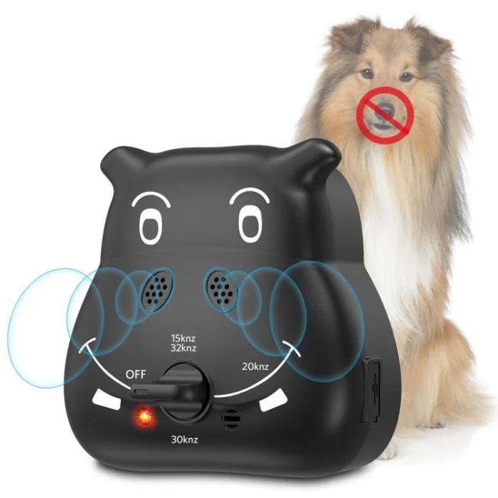 K8 Ultrasonic Bark Stopper Dog Training Device(Black)