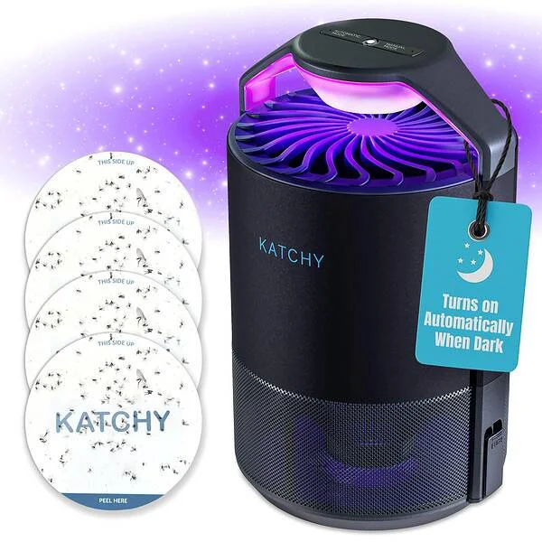 Katchy Midnight Indoor Insect Trap with Automatic Setting – Fan Powered with UV Light