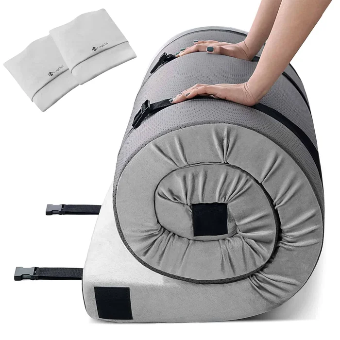 KingChii CertiPUR-US 3″ Thick Memory Foam Camping Mattress, Sleeping Bed for Kids Adults