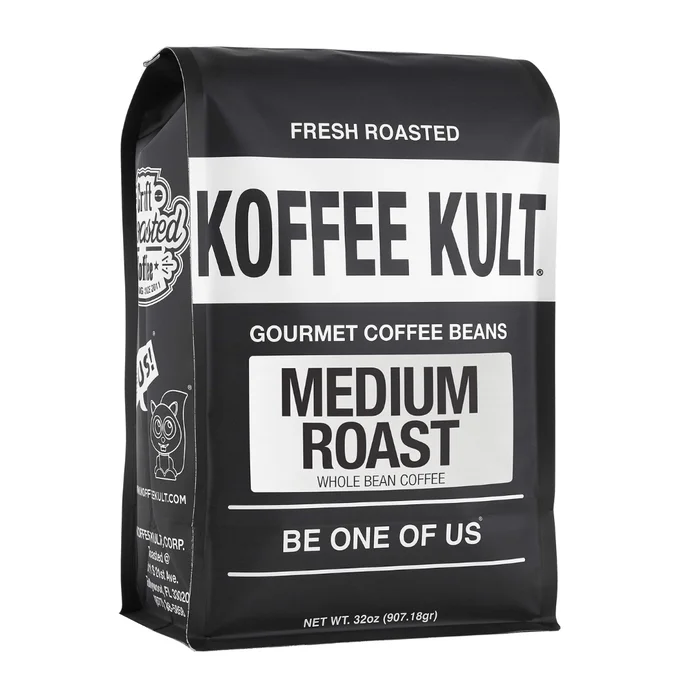 Koffee Kult Koffee Kult Medium Roast Smooth and Flavorful Medium Roast Coffee Beans (Medium Roast, 32oz)