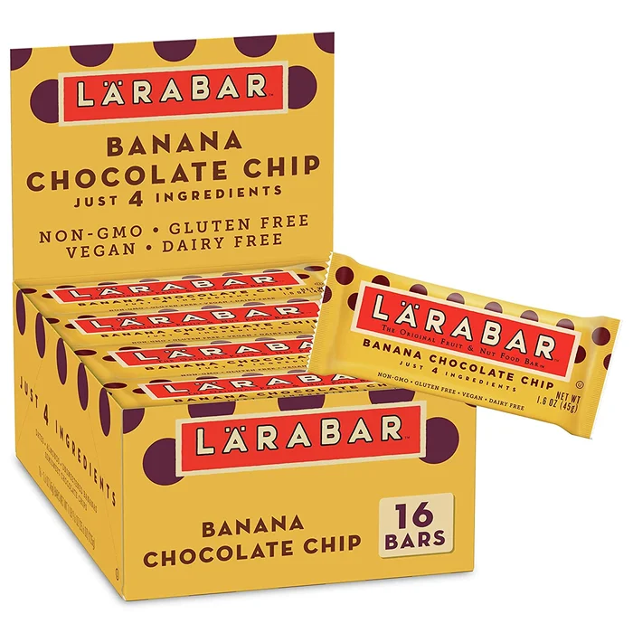 Larabar Banana Chocolate Chip, Gluten Free Vegan Fruit & Nut Bar, 1.6 oz, 16 ct