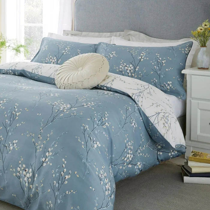 Laura Ashley Pussy Willow Duvet Set In Seaspray