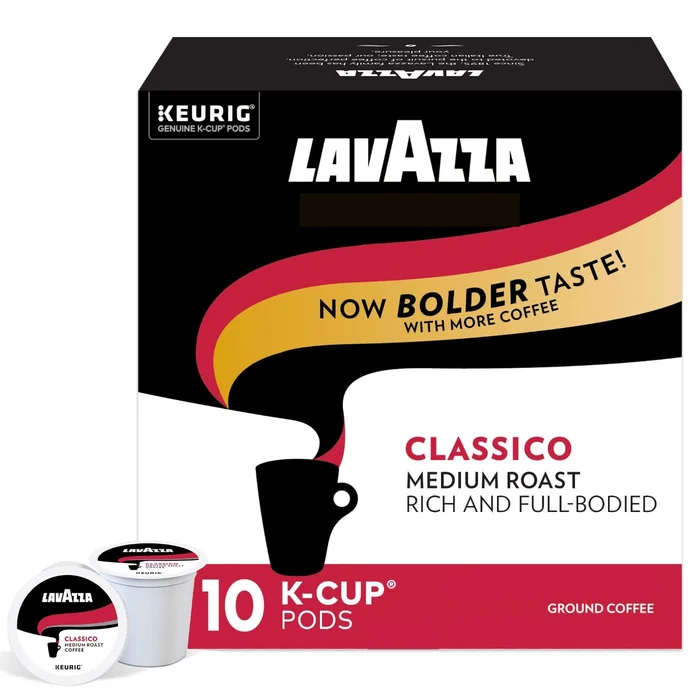 Lavazza Classico Single-Serve Coffee K-Cups for Keurig Brewer, Medium Roast, 10 Count Boxes (Pack of 6)