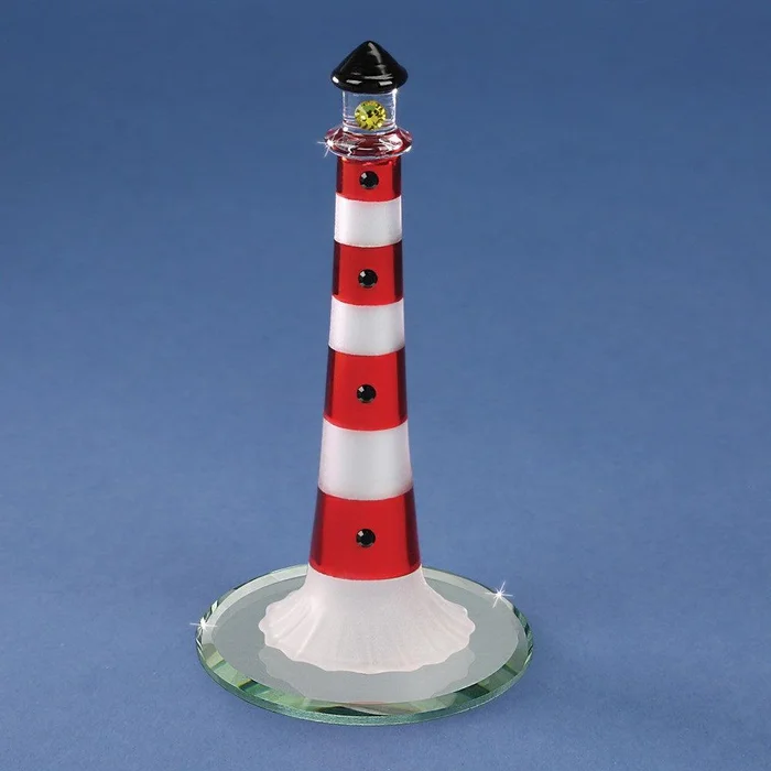 Lighthouse Glass Figurine