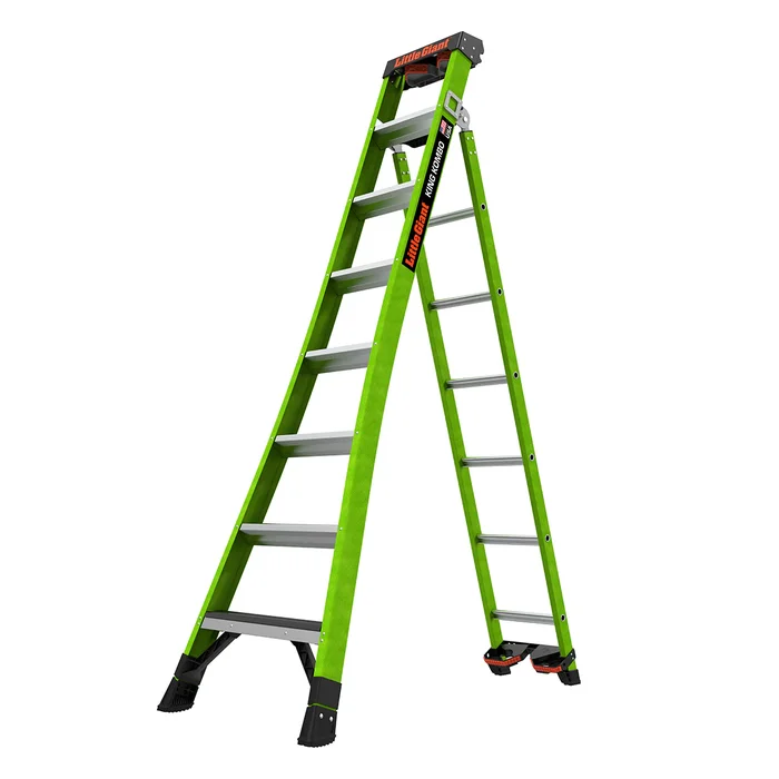 Little Giant Ladders King Kombo 2 17.2-ft Reach Type 1aa- 375-lb Load Capacity Multi-Position Ladder