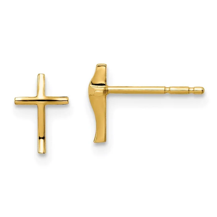 Madi K Kid’s 14k Cross Post Earrings