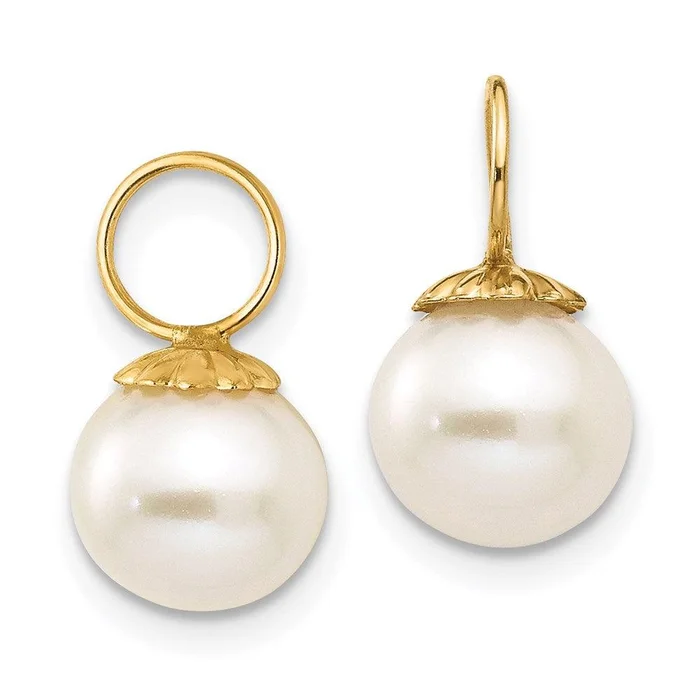 Madi K Kid’s 14k FW Cultured Pearl Hoop Enhancers