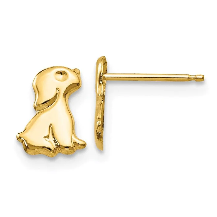 Madi K Kid’s 14k Sitting Dog Post Earrings
