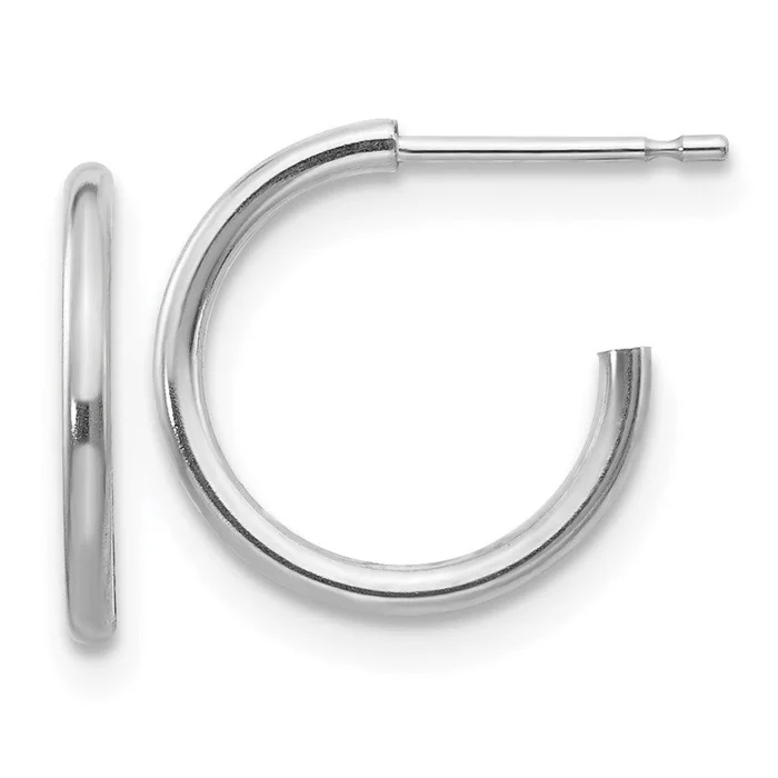 Madi K Kid’s 14k White Gold Hoop Earrings