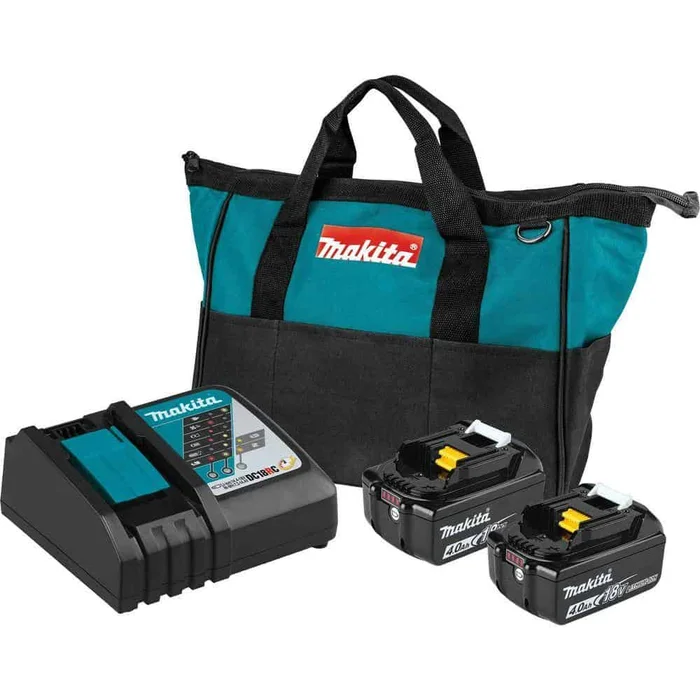 Makita BL1840BDC2 18V LXT Lithium-Ion 4.0 Ah Battery and Rapid Optimum Charger Starter Pack