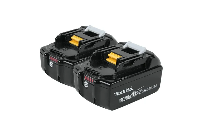 Makita BL1850B-2 18-Volt LXT Lithium-Ion High Capacity Battery Pack 5.0 Ah with LED Charge Level Indicator (2-Pack)