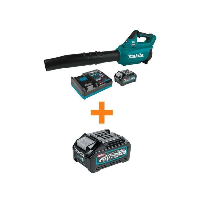 Makita GBU01M1-BL4040 XGT 40V max Brushless Cordless Leaf Blower Kit (4.0Ah) with bonus 40V Max XGT 4.0Ah Battery