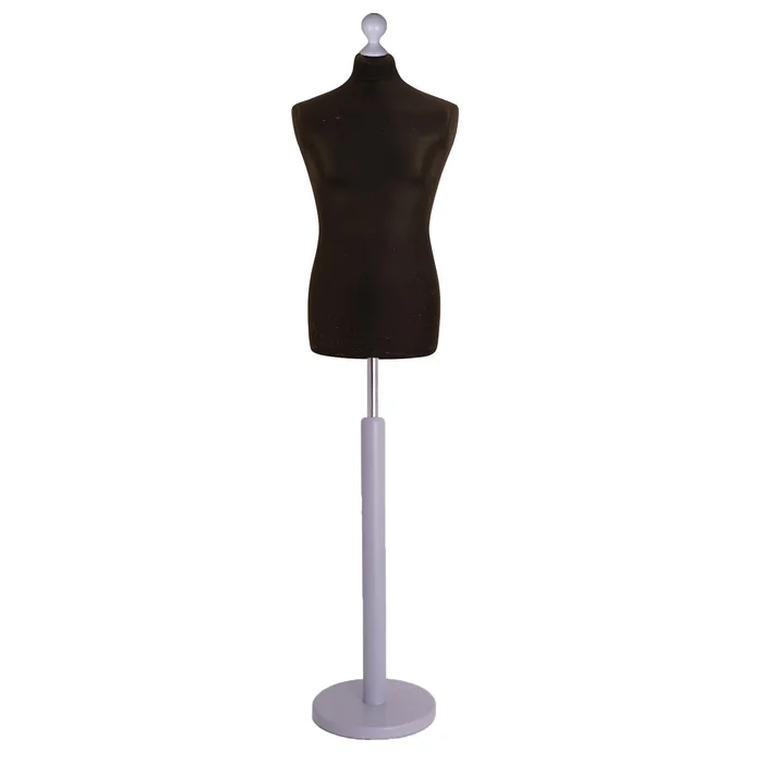 Male Dressmaking Tailors Dummies Mannequin On Silver Round Base With Black Cover