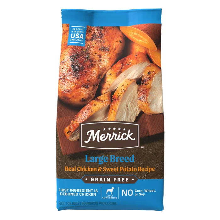 Merrick Grain Free Real Chicken & Sweet Potato Recipe Large Breed Dry Dog Food, 22 lbs.