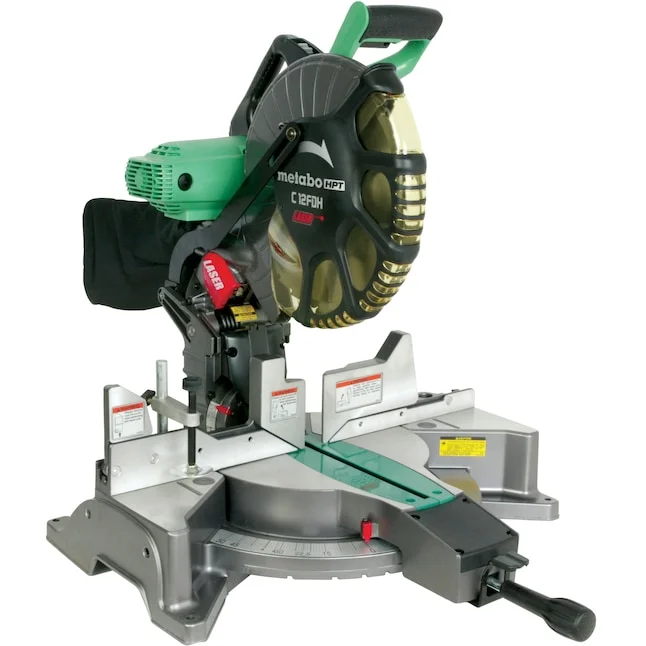 Metabo HPT Miter Saw C12FDHSM 12-in 15 Amps Dual Bevel Compound Corded