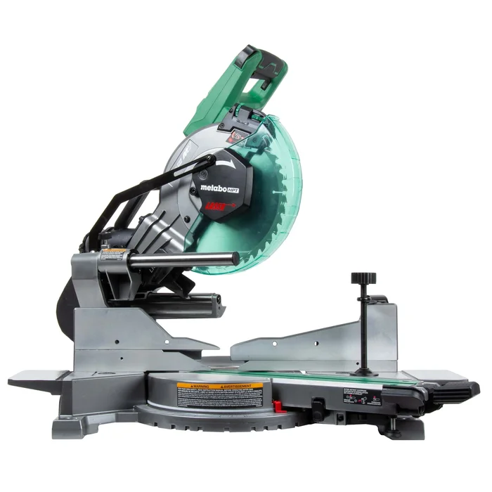 Metabo HPT MultiVolt 10-in 36-volt Dual Bevel Sliding Compound Hybrid Cordless and Corded Miter Saw with Laser Guide