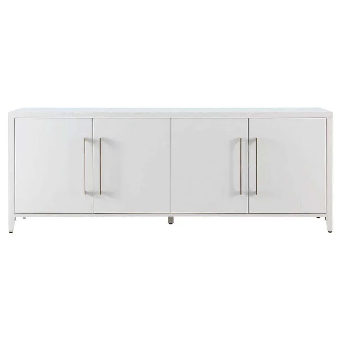 Meyer&Cross Jasper 68 in. White TV Stand Fits TV’s up to 75 in.