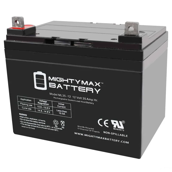 Mighty Max Battery 12V 35Ah SLA Battery Replacement for Hoveround MPV5