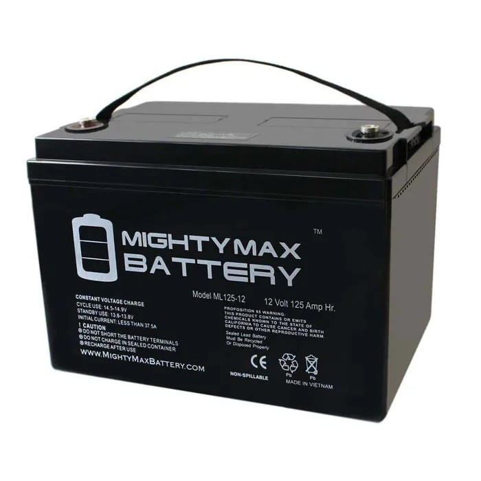 MIGHTY MAX BATTERY MAX3944251 12V 125AH SLA Battery Replaces Sumpro 75 Flood Control Sump Pump