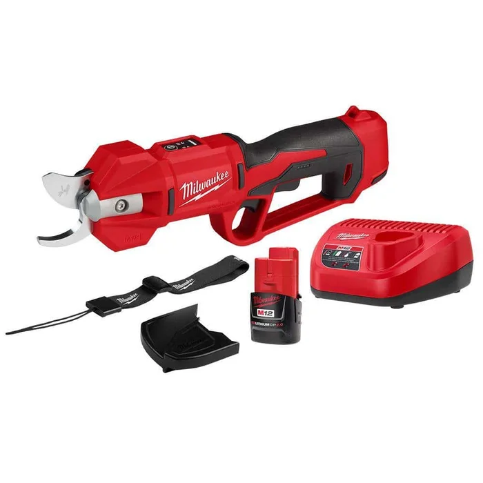 Milwaukee 2534-21 M12 12V Cordless Brushless Pruner Shears Kit W/ 2.0 Ah Battery & Charger