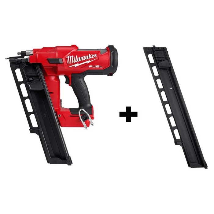 Milwaukee 2744-20-48-08-2744 M18 FUEL 3-1/2 in. 18-Volt 21-Degree Lithium-Ion Brushless Cordless Framing Nailer Tool-Only with Extended Capacity Mag