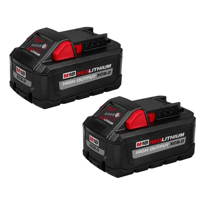 Milwaukee 48-11-1882-48-11-1882 M18 18-Volt Lithium-Ion High Output XC 8.0 Ah Battery (4-Pack)