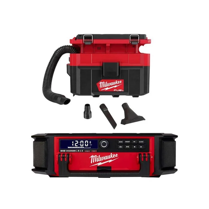 Milwaukee M18 FUEL PACKOUT 18-Volt 2.5 Gal. Lithium-Ion Cordless Wet/Dry Vacuum with PACKOUT Radio/Speaker