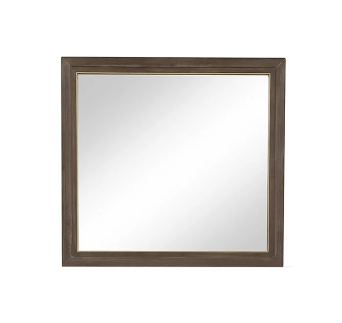 Mirror, No Assembly Required, Sandblasted Walnut Finish GL-B108P163875