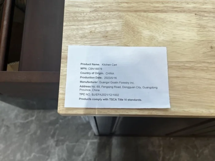 Mobile Kitchen Island Cart With 3 drawers GL-W1820138608