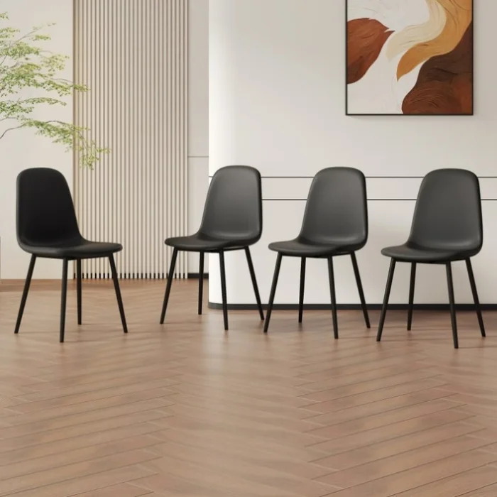 Modern Minimalist Black Dining Chair Set – Four Chairs per Box, Stable and Comfortable.Modern GL-W1151P224750