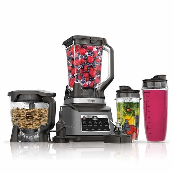 Ninja BN801: Powerful Kitchen System for Smoothies, Dough & More (Grey)