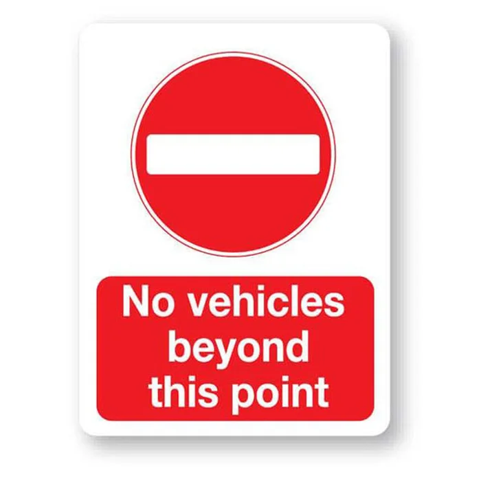 No vehicles beyond this point
