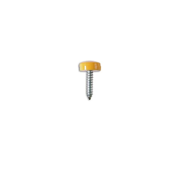 Number Plate Screws – Yellow – No.8 x 3/4in. – Pack Of 100