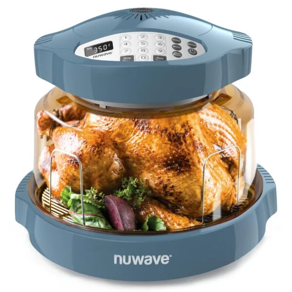 Nuwave Pro Plus 2 Infra-Red Oven, Countertop, Convection, Cook Fresh or Frozen, Tough Power Dome, Cozy Blue