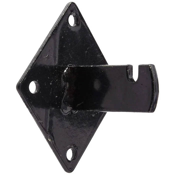 Only Hangers 1905B-12 Gridwall Mount Brackets for Grid or Slatgrid Panels Box of 12-Piece Black Color