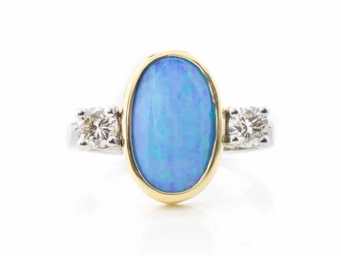 Opal & Diamond Ring – As Seen On Channel4 Posh Pawn