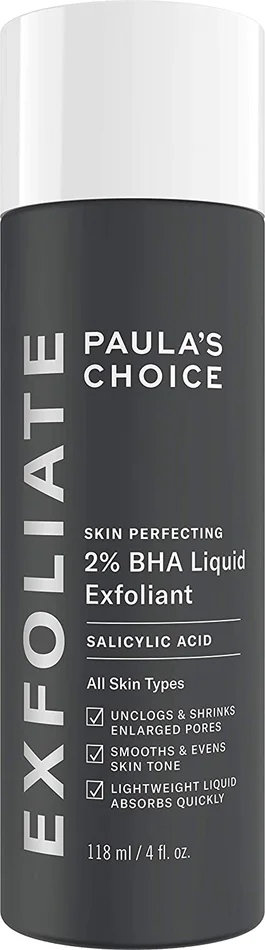 Paulas Choice–SKIN PERFECTING 2% BHA Liquid Salicylic Acid Exfoliant–Facial Exfoliant