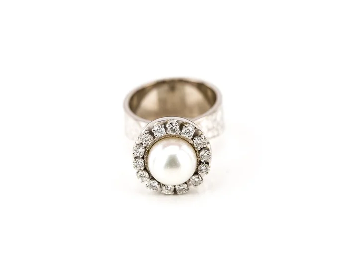 Pearl & Diamond Dress Ring