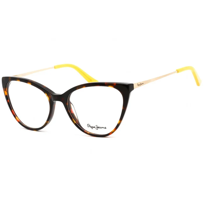 Pepe Jeans Women’s Eyeglasses – Clear Demo Lens Tortoise Cat Eye Frame | PJ3360 C2