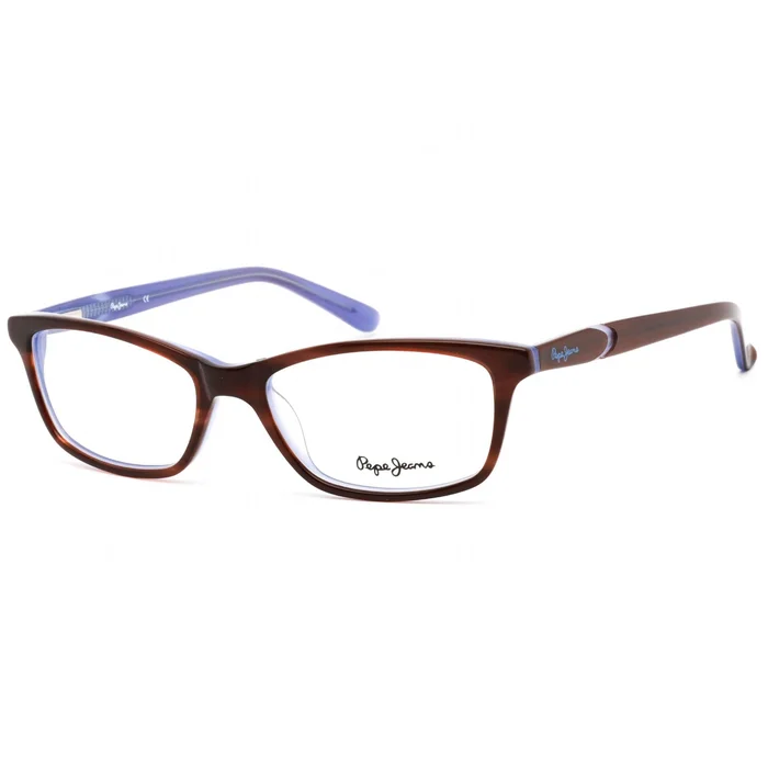 Pepe Jeans Women’s Eyeglasses – Clear Lens Brown Horn Rectangular Frame | PJ3124 C3
