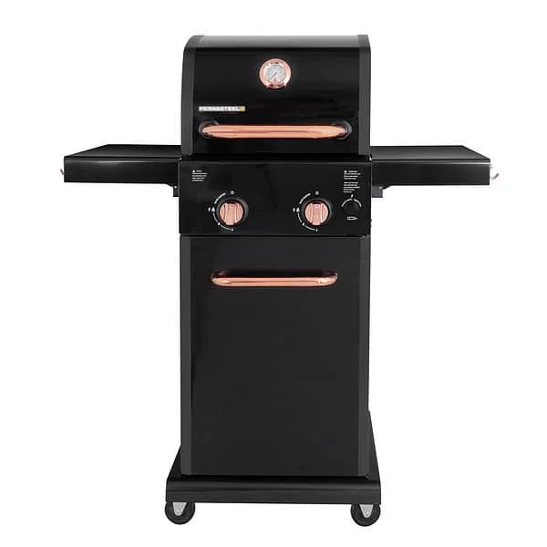 Permasteel Black with Copper Accent 2-Burner Liquid Propane Gas Grill
