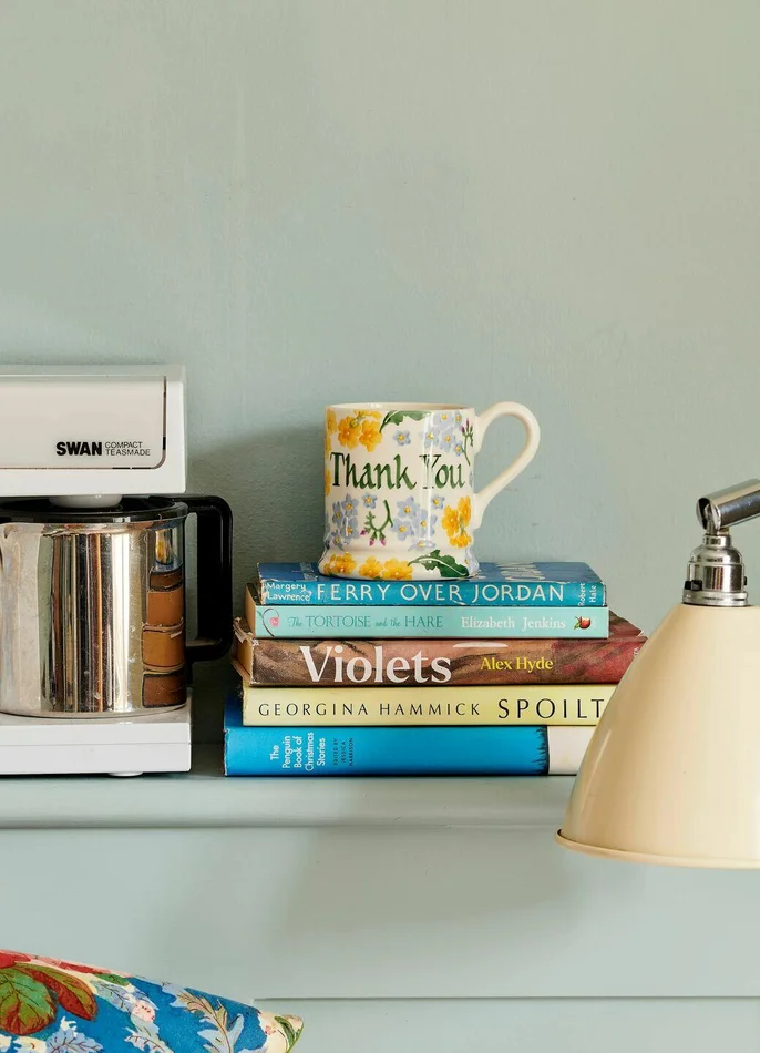 Personalised Forget Me Not & Primrose 1/2 Pint Mug – Customise Your Own Pottery