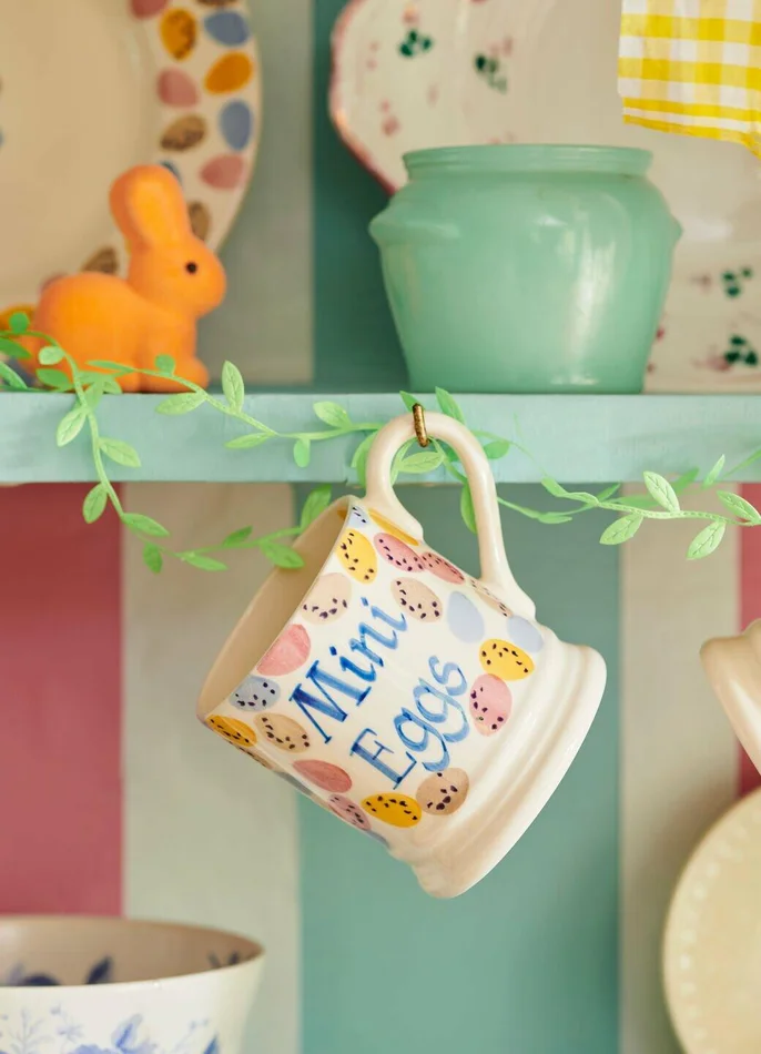 Personalised Mini Eggs 1/2 Pint Mug – Customise Your Own Pottery